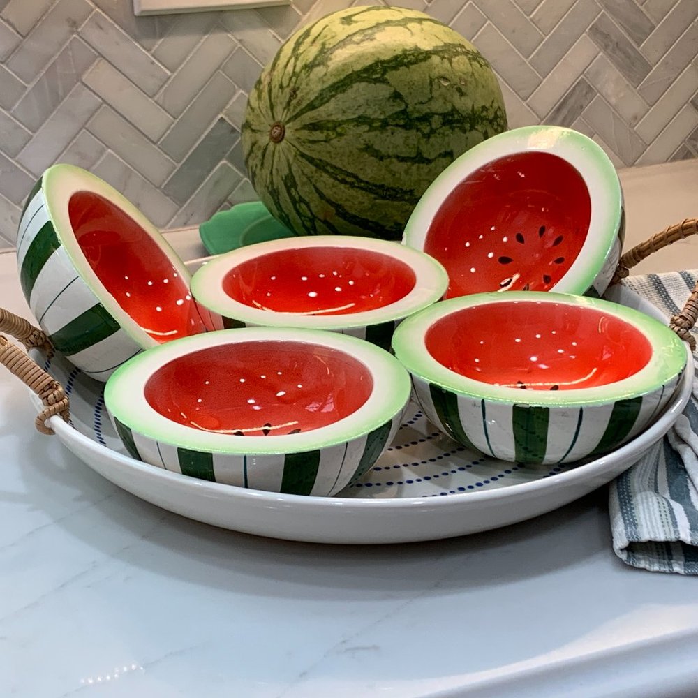 -1960 -'61 Holt Howard Melon Bowl Set: Midcentury Picnic Pop